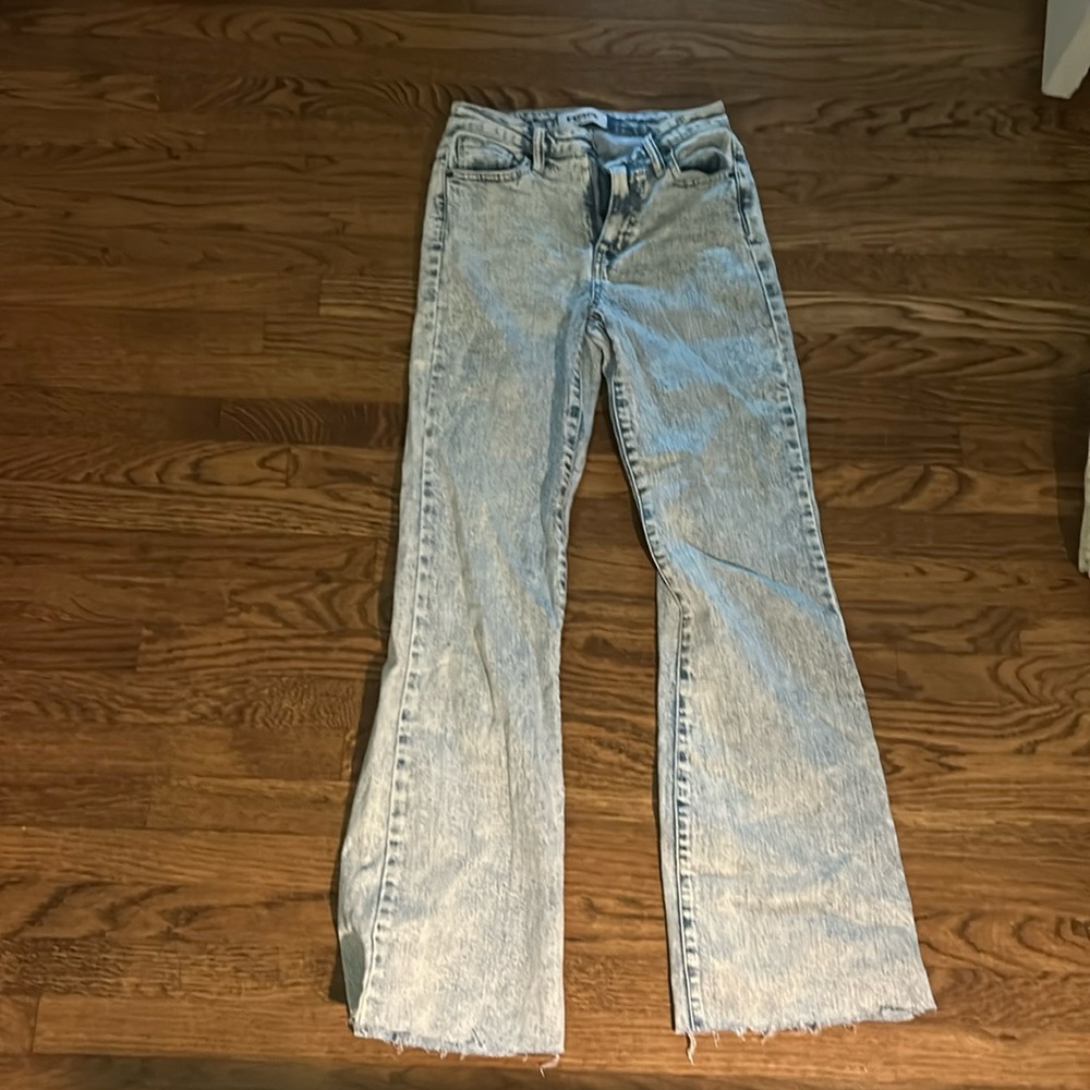Light washed RSQ Tillys brand size 24 high-rise flare pants